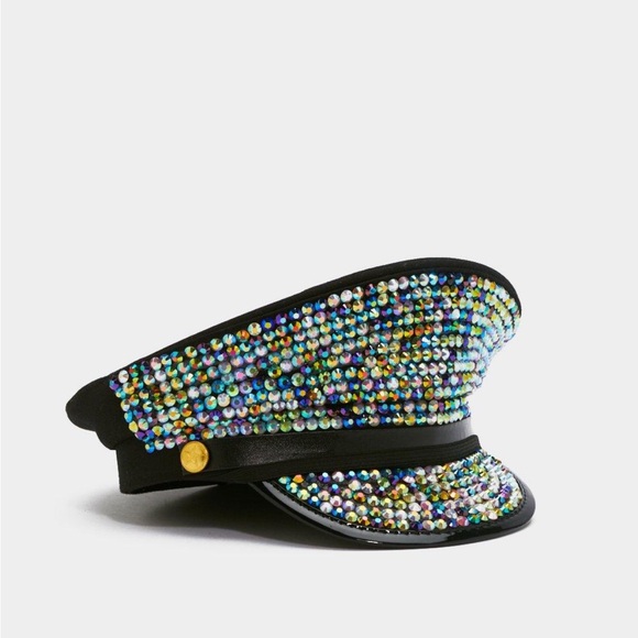 NWT Rhinestone Festival Captain Hat - Picture 2 of 4